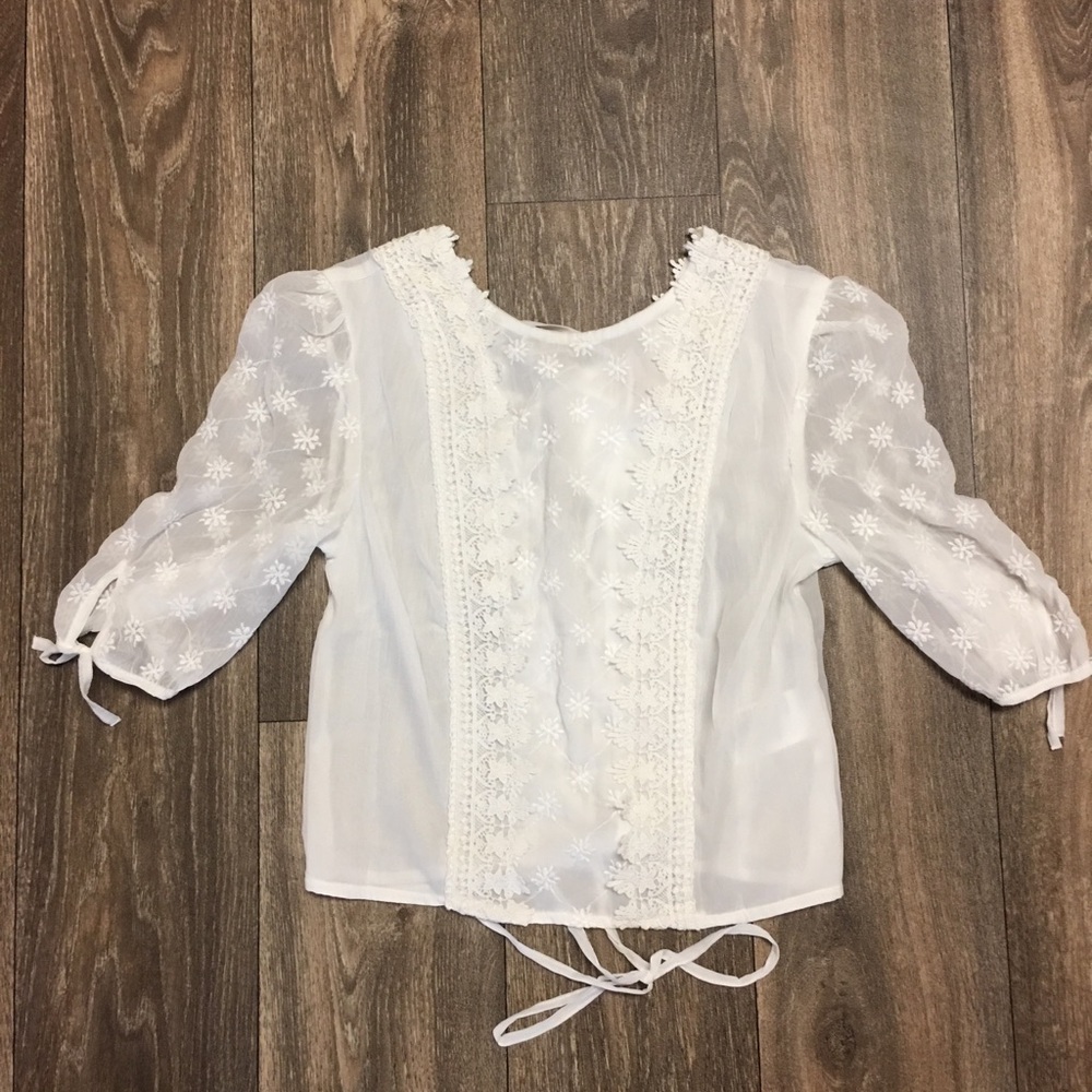 Lacy crop top